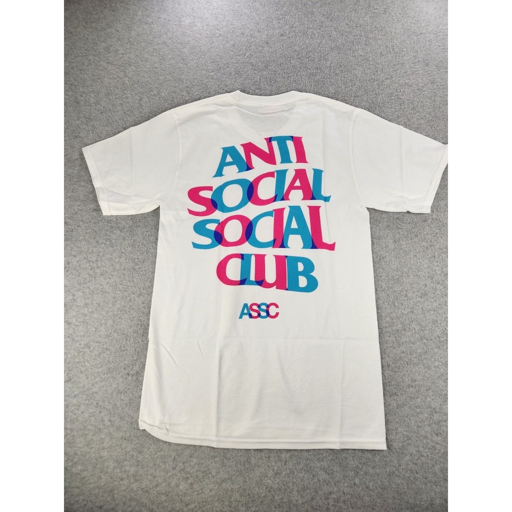 NWT Anti Social Social Club Blind Games‎ Tee White T-shirt Sz SMALL